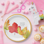 紅葉結婚ズ ペーパープレート (パーティー)
