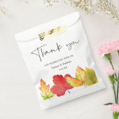 紅葉結婚式の引き出物バッグ フェイバーバッグ (封をした状態)