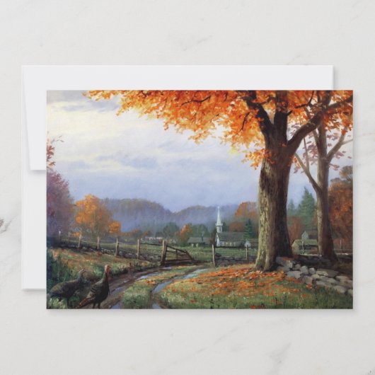 紅葉結婚式招待状フラットカードオータム 招待状 (裏面)