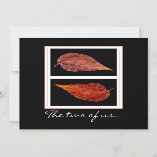 紅葉結婚式招待状 招待状 (正面)