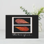 紅葉結婚式招待状 招待状 (スタンド正面)