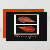 紅葉結婚式招待状 招待状 (正面/裏面)