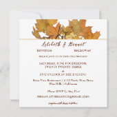 紅葉結婚式招待状 招待状 (裏面)