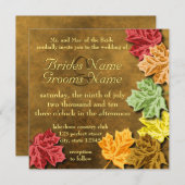 紅葉結婚式招待状 招待状 (正面/裏面)