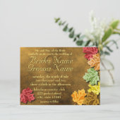 紅葉結婚式招待状 招待状 (スタンド正面)