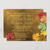 紅葉結婚式招待状 招待状 (正面/裏面)