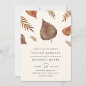 紅葉結婚式招待状 招待状 (正面)