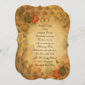 紅葉結婚式招待状 招待状 (正面/裏面)