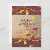 紅葉結婚式招待状 招待状 (裏面)