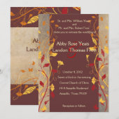 紅葉結婚式招待状 招待状 (正面/裏面)