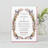 紅葉結婚式招待状 招待状 (スタンド正面)