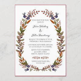 紅葉結婚式招待状 招待状