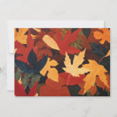 紅葉結婚式招待状 招待状 (裏面)