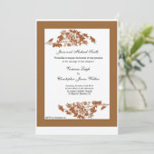 紅葉結婚式招待状 招待状 (スタンド正面)