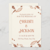 紅葉結婚式招待状 招待状 (正面/裏面)