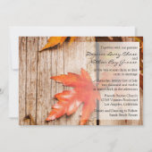 紅葉結婚式招待状 招待状 (裏面)