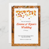 紅葉結婚式招待状 招待状 (正面/裏面)