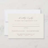 紅葉結婚秋のシンプル梅 出欠カード (正面)