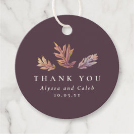 紅葉結婚秋の感謝してい君 フェイバータグ