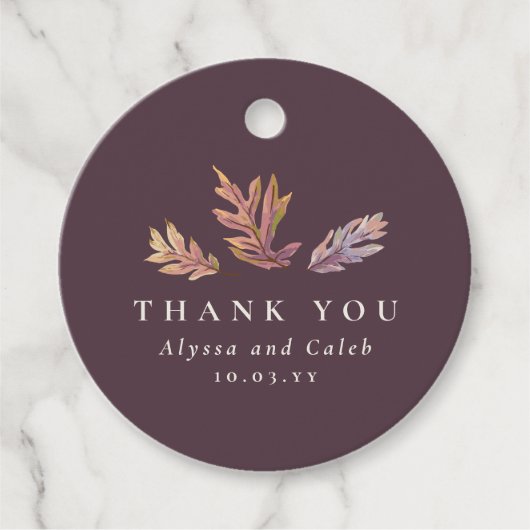 紅葉結婚秋の感謝してい君 フェイバータグ (正面)