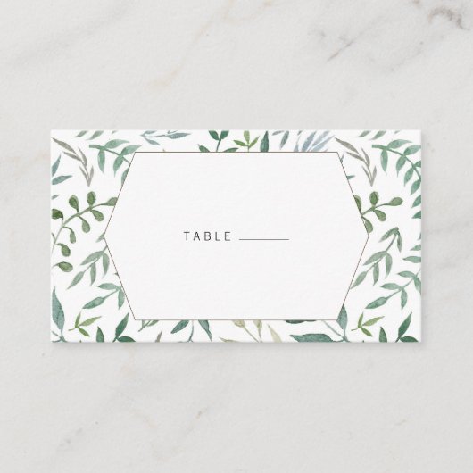 紅葉結婚緑 プレイスカード (正面)