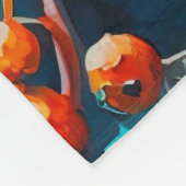 紅葉絵を描。ウッドランド秋の自然 フリースブランケット (角)