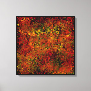 紅葉絵画抽象芸術 キャンバスプリント