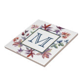 紅葉縁どモノグラム タイル (側面)