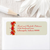 紅葉縁ど差出人住所ラベル ラベル (インサイチュ)