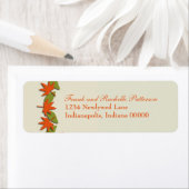 紅葉縁ど差出人住所ラベル ラベル (インサイチュ)