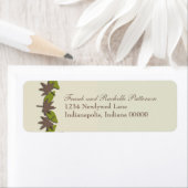 紅葉縁ど差出人住所ラベル ラベル (インサイチュ)