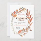 紅葉縁ど幾何学感謝祭 招待状 (正面)