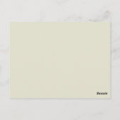 紅葉縁ど表葉書、オレンジ/黄色 ポストカード (裏面)