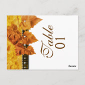 紅葉織りダイヤモンド「テーブル番号」 ポストカード (裏面)