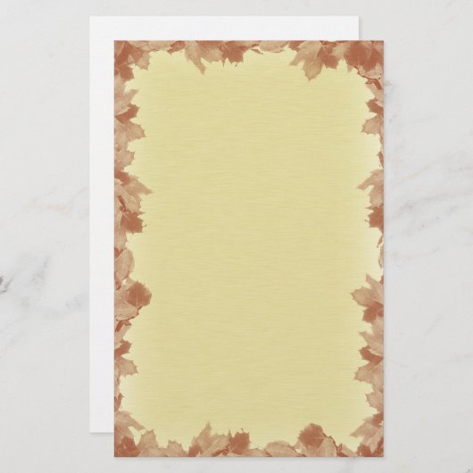 紅葉背景 便箋 (正面/裏面)