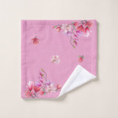 紅葉色の飾クラシックりアートのマグノリア バスタオルセット (ウォッシュタオル)