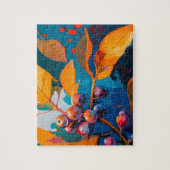 紅葉色彩の鮮やか油抽象芸術紅葉 ジグソーパズル (縦)