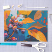 紅葉色彩の鮮やか油抽象芸術紅葉 薄葉紙 (クラフト)