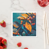紅葉色彩の鮮やか油自然紅葉 スタンダードカクテルナプキン (インサイチュ)