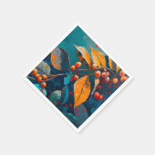 紅葉色彩の鮮やか油自然紅葉 スタンダードカクテルナプキン (角)