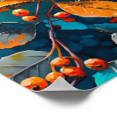 紅葉色彩の鮮やか油自然紅葉 ポスター (角)