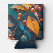 紅葉色彩の鮮やか油自然紅葉 缶クーラー (正面)