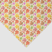 紅葉色彩の鮮やか秋メープルリーフパターン 薄葉紙 (詳細)