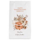 紅葉花つめでたい感謝祭 スモールペーパーバッグ (正面)