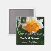 紅葉花（白と黄） マグネット (正面/裏面)