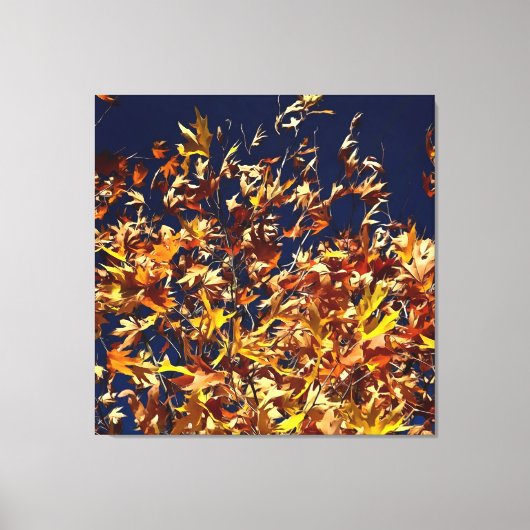 紅葉芸術的ズ対深いブルースカイ キャンバスプリント (正面)