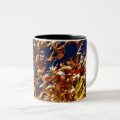紅葉芸術的ズ対深いブルースカイ ツートーンマグカップ (正面右)