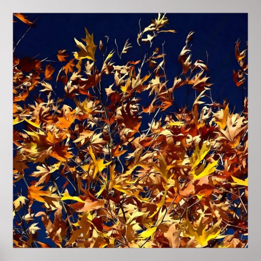 紅葉芸術的ズ対深いブルースカイ ポスター (正面)