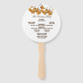 紅葉芸術的結婚式 プログラムハンドファン ハンドファン (裏面)