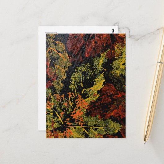 紅葉葉書 ポストカード (正面/裏面インサイチュ)